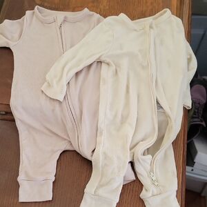 Bamboo Cream and Tan Kids One Pieces